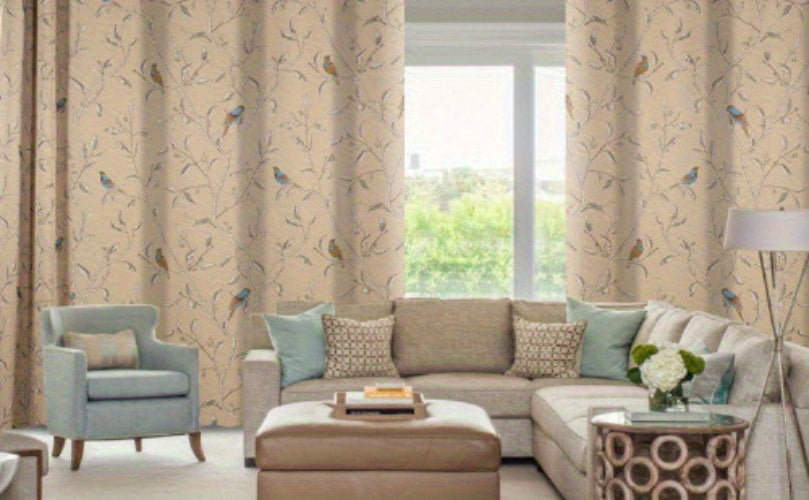 Printed blackout eyelet curtains overview