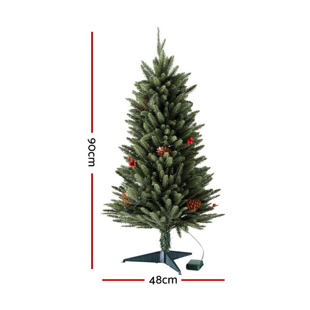 90cm Christmas Tree LED Xmas With Led Lights Tree Party Decorations - Direct On Sale