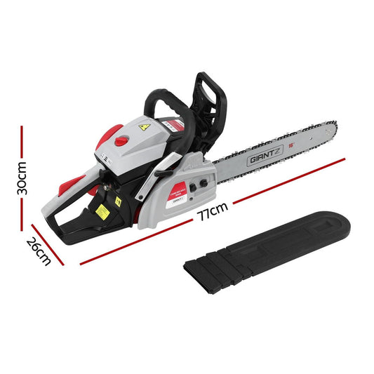 Powerful 42CC Petrol Chainsaw with 16-Inch Bar – Heavy-Duty Cutting for Yard Work &amp; DIY