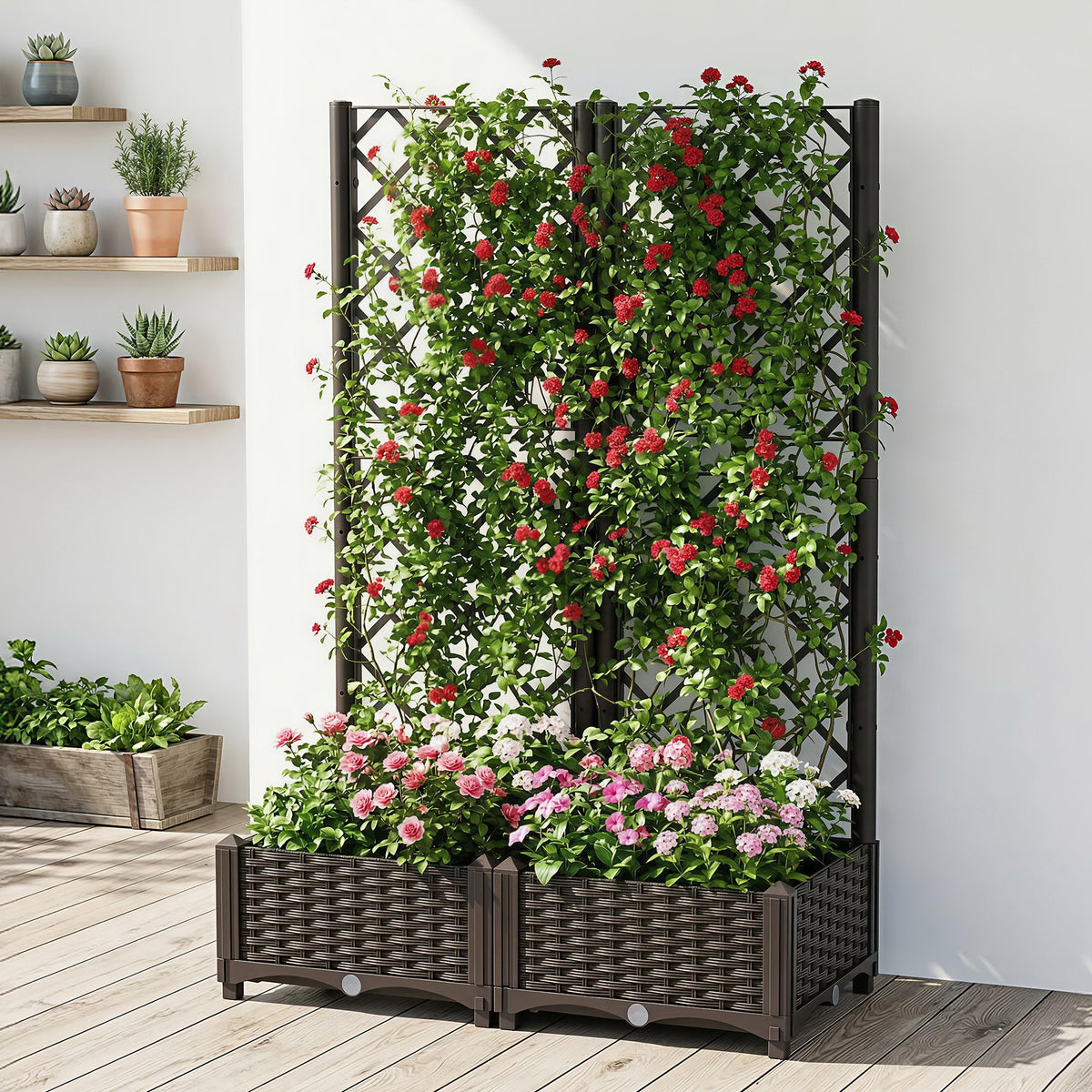 Raised garden bed dimensions 80 x 40 x 122cm