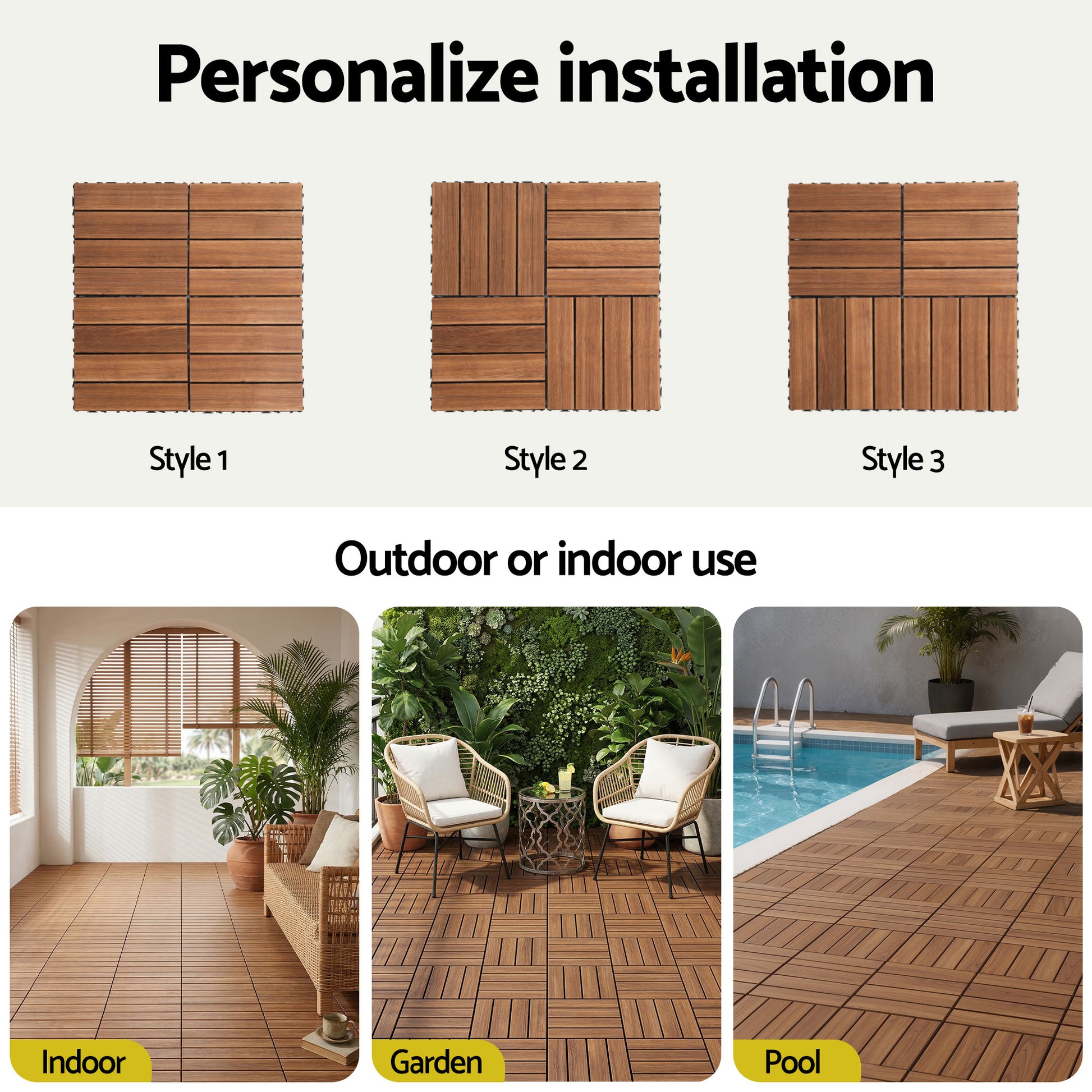 Grooved slip-resistant tile surface