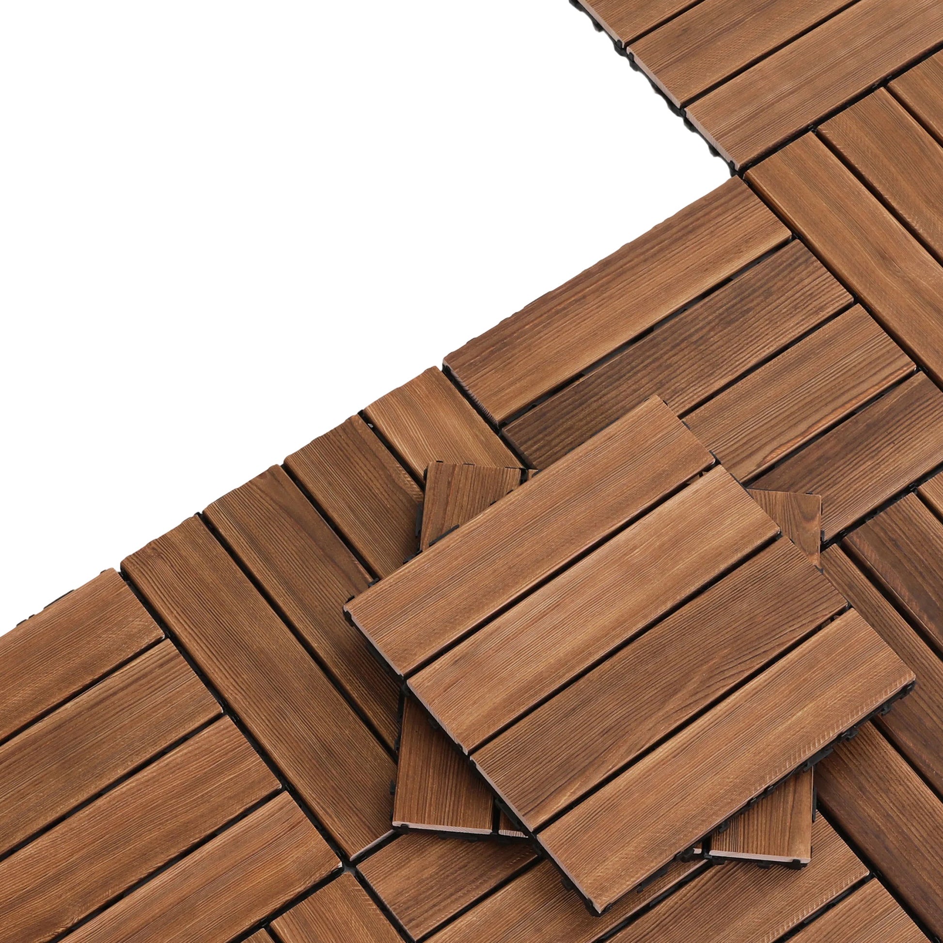 Wood deck tile dimensions 30 x 30cm