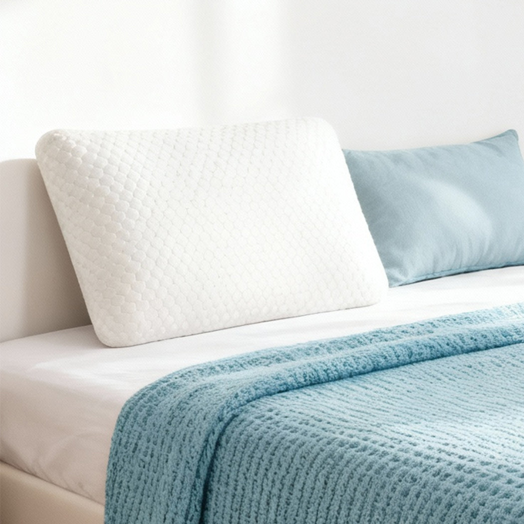 Dreamz Memory Foam Orthopaedic Pillow Neck Pain Side Stomach Back Sleeper 1 Pack-2029334095263305735