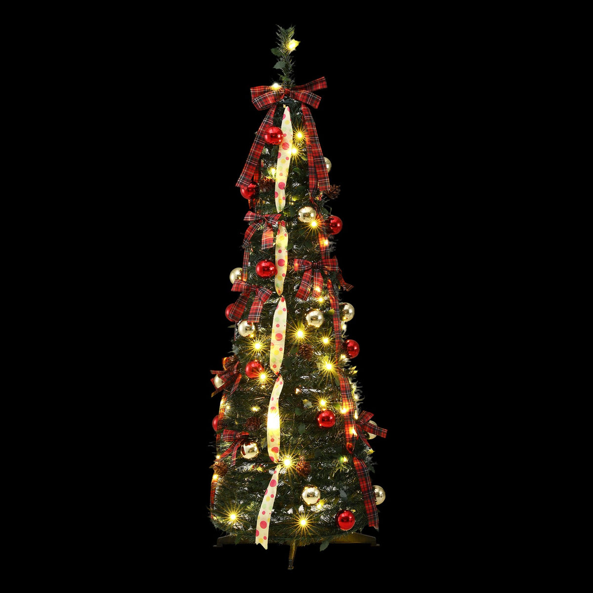 Sturdy base of the pop-up tree