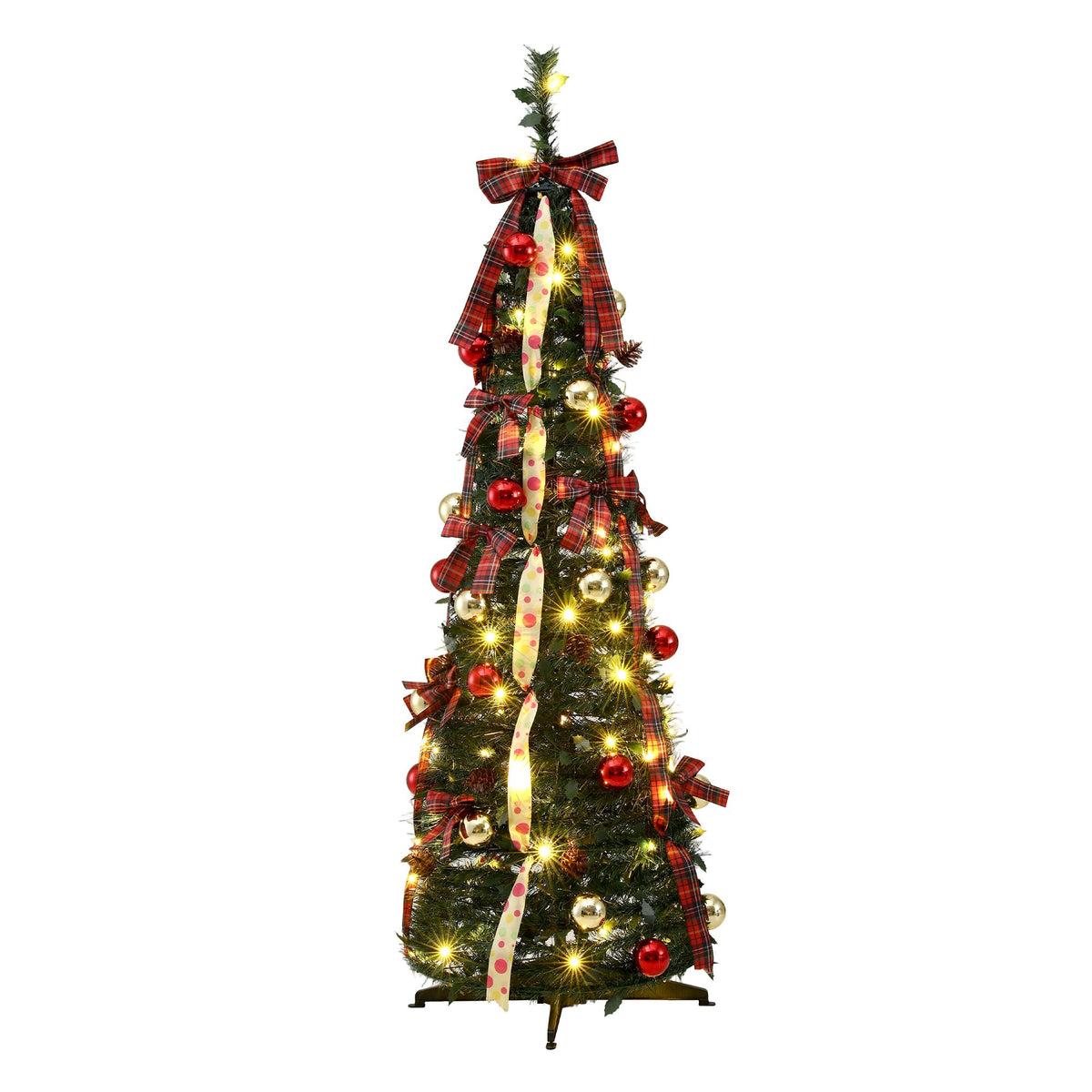 160cm pop-up Christmas tree dimensions