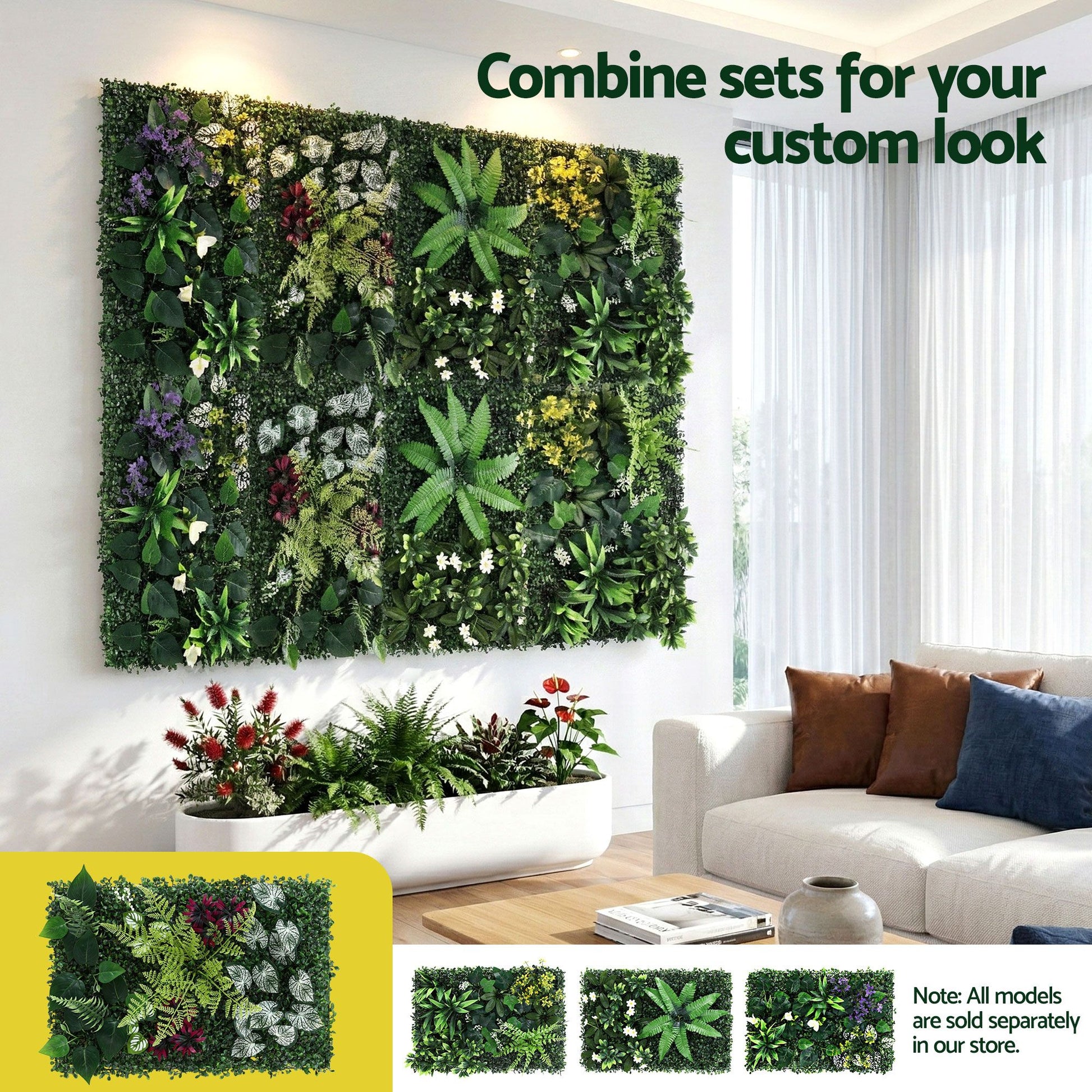 Panels connecting together on a wall