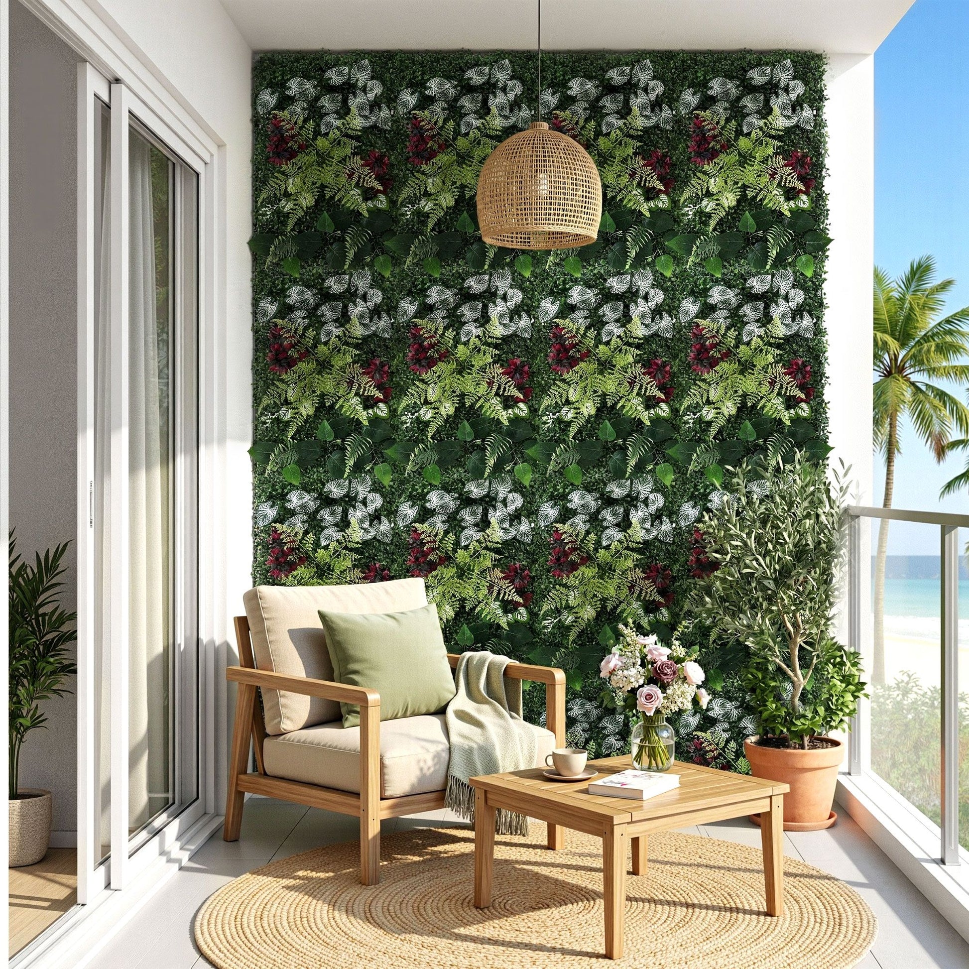 Artificial boxwood wall panel dimensions