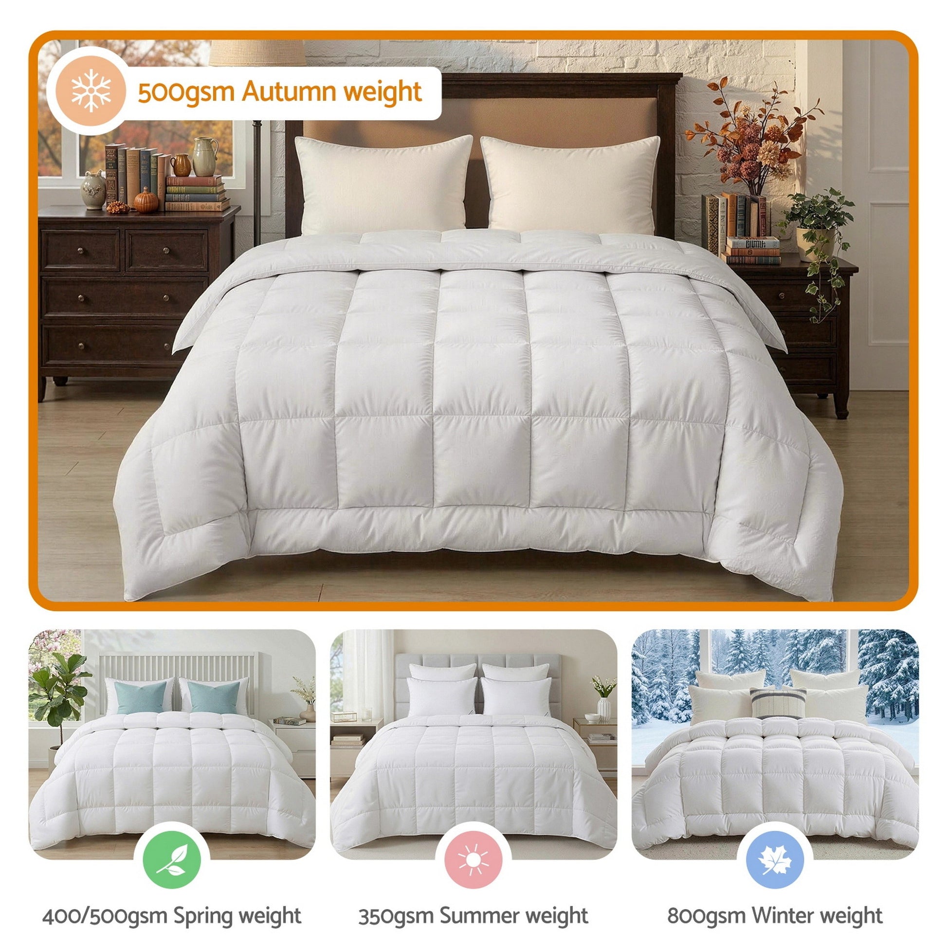 Breathable king wool quilt for warm winter sleeping
