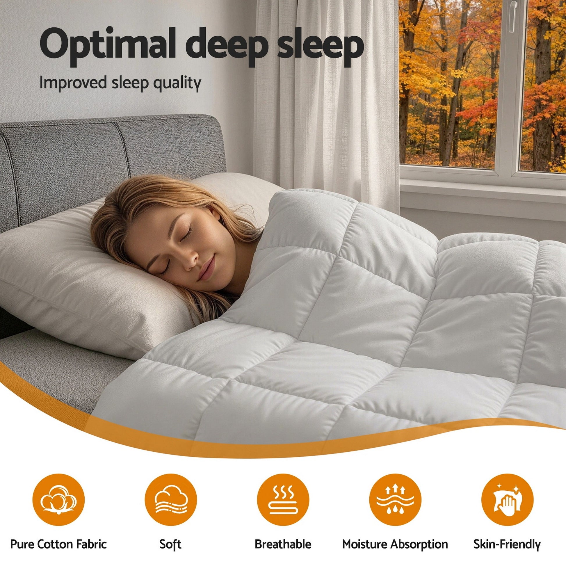 King wool winter doona folded with storage bag