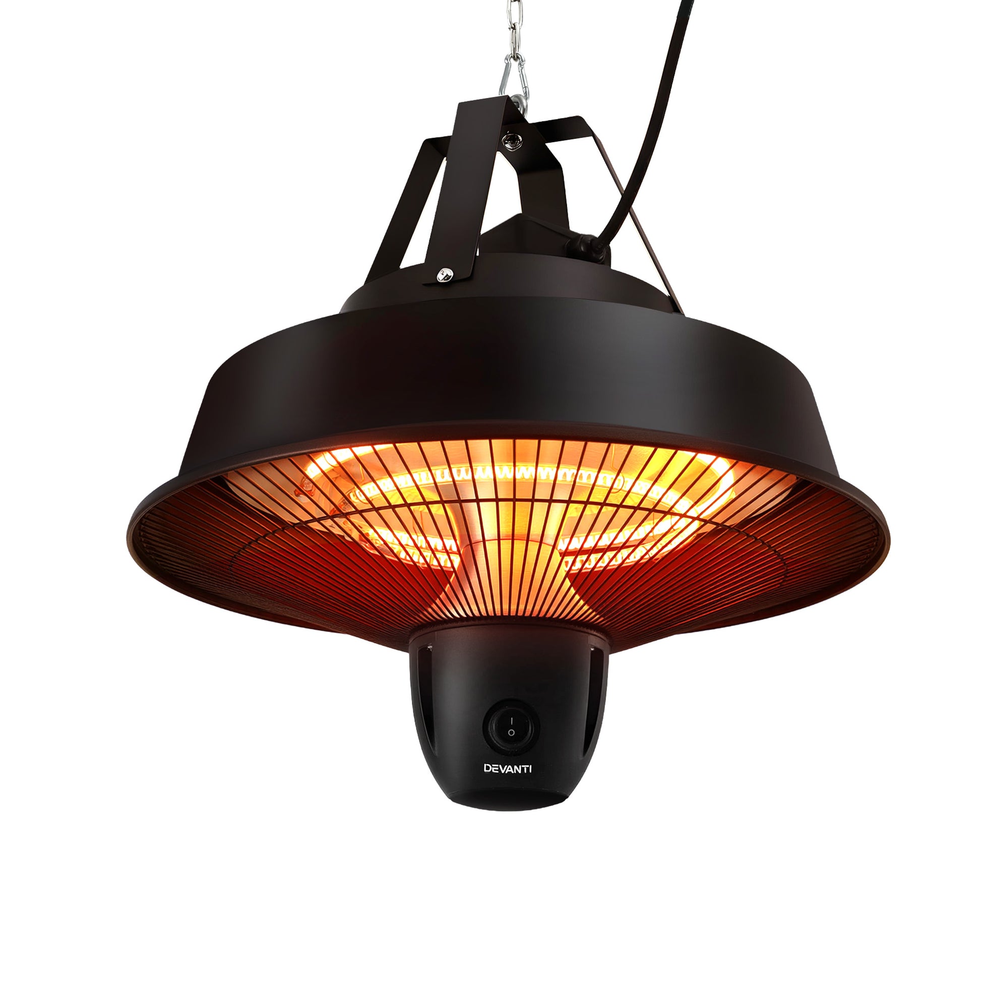 Metal body ceiling heater for residential and commercial use
