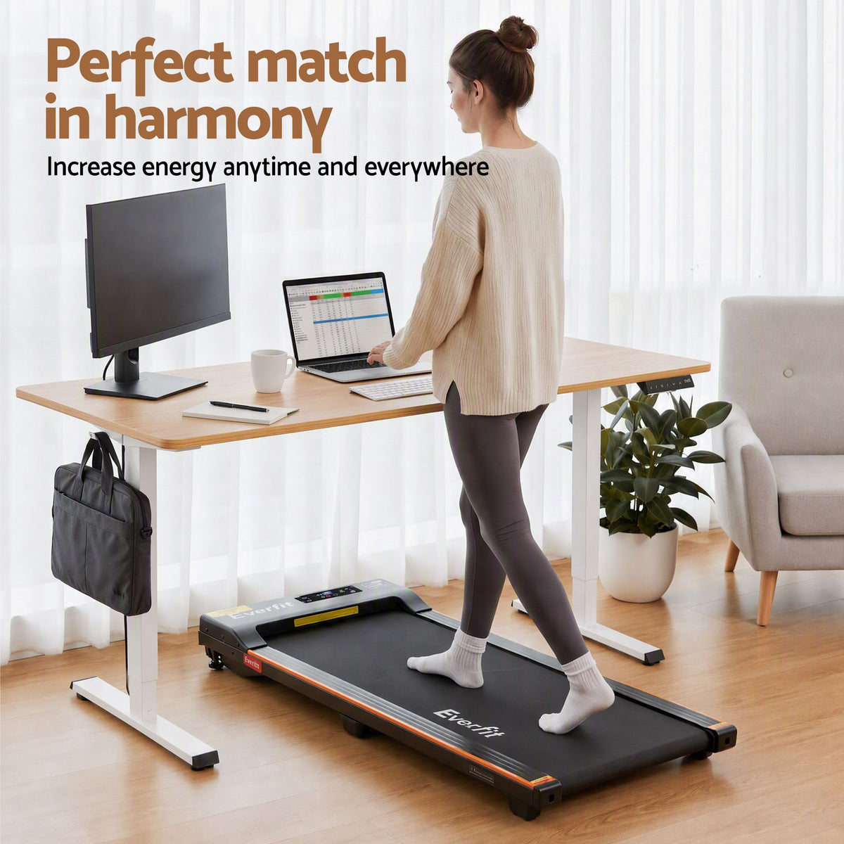Walking pad treadmill LED display