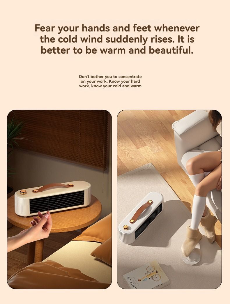 Personal heater suitable for desk and bedside use