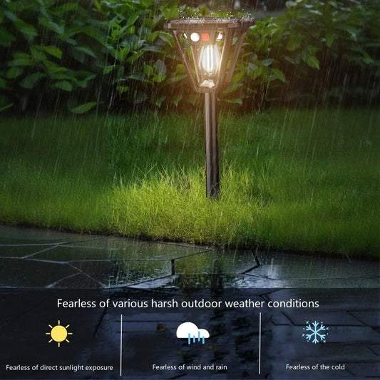 Solar Motion Sensor Wall Lights (2-Pack) – Waterproof Outdoor Garden & Patio Lighting