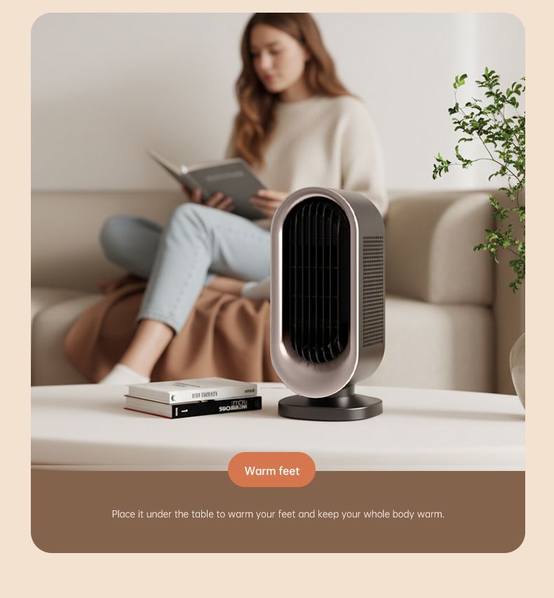Touch control panel on top of the space heater