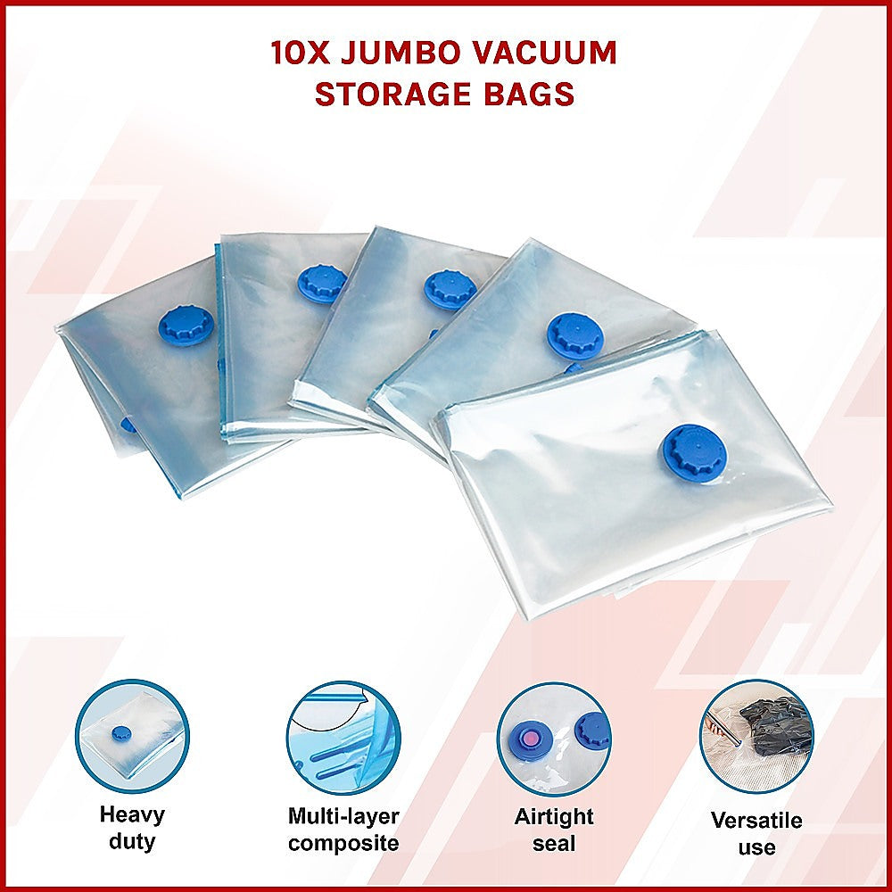 Jumbo vacuum bag before and after compression