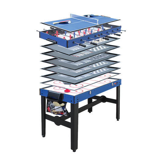 12-in-1 Combo Games Tables Foosball Soccer Basketball Hockey Pool Table Tennis