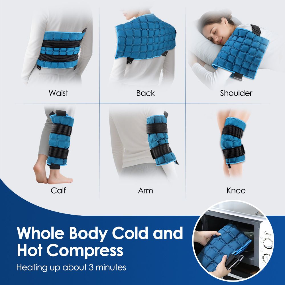 Heat pack used on a shoulder