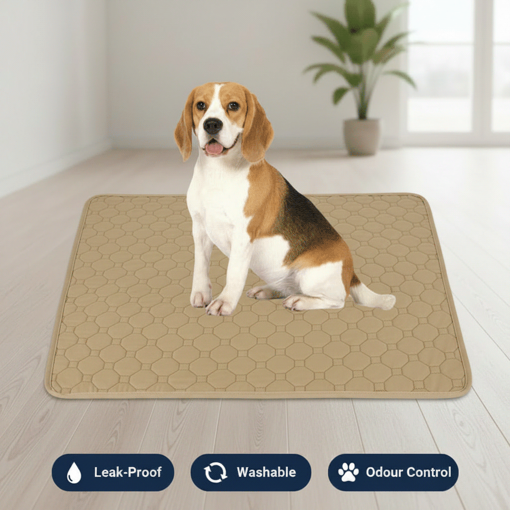 Washable Dog Pee Pads, Reusable Puppy Training Pads, Waterproof Backing