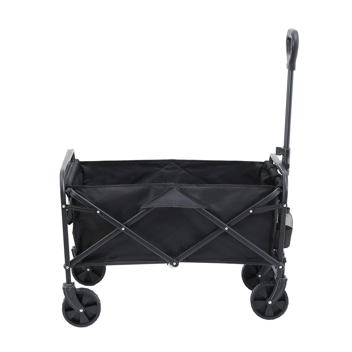 360 degree all-terrain wheels on the cart