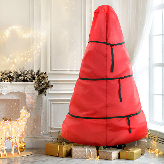 Christmas Tree Storage Bag Fits Up to 8ft Tree Xmas Bag Zipper Red