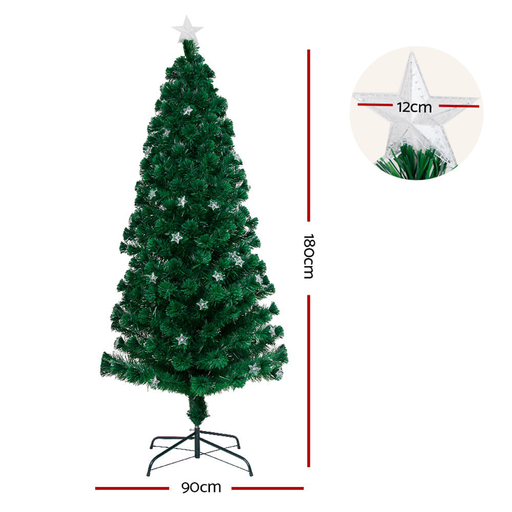 LED top star on the Christmas tree