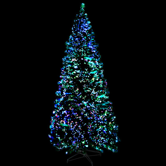 1.8m optic fibre Christmas tree with multicolour lights