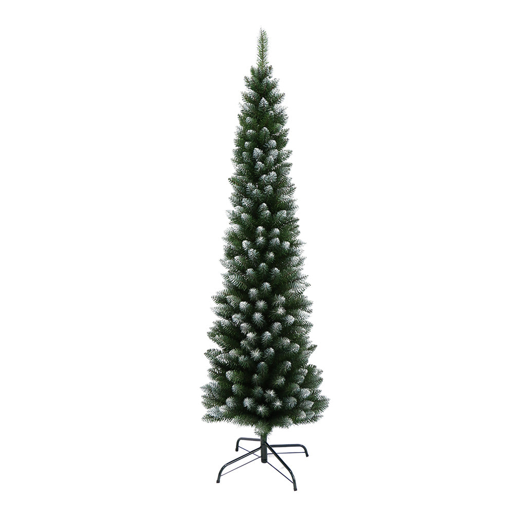 1.8m snow flocked Christmas tree
