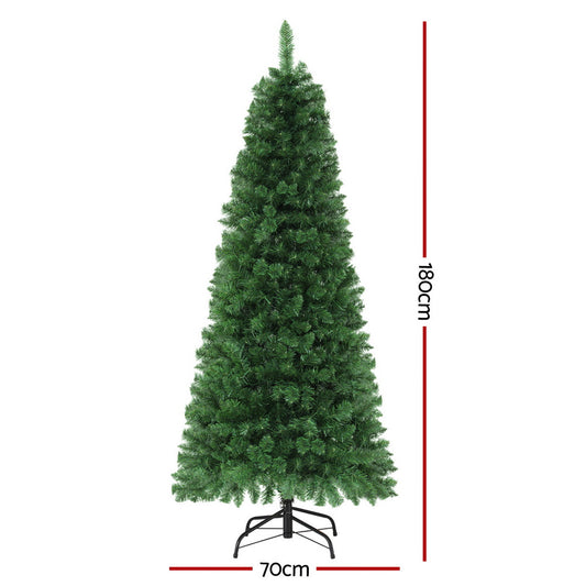 6ft pre-lit tree glowing multicolour