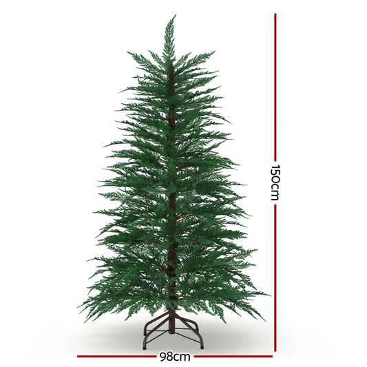 5ft warm white pre-lit tree glowing