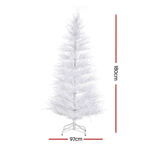6ft pre-lit tree glowing multicolour