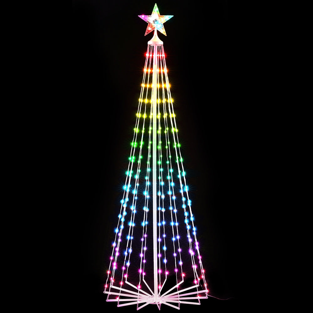 1.8m RGB LED Christmas tree app controlled