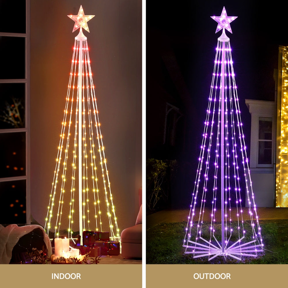 All-weather steel frame of the Christmas tree