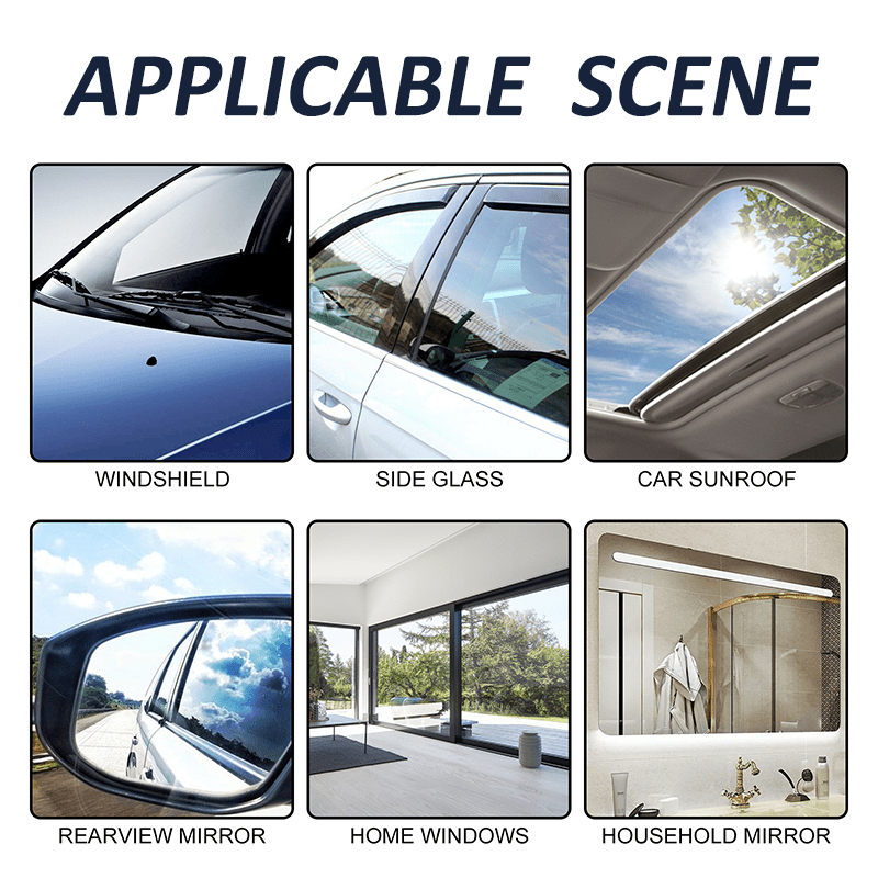 Anti-fog spray keeping car side mirror clear