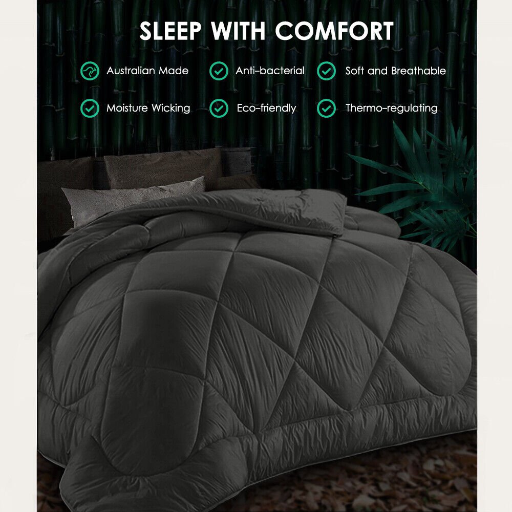 Bamboo Microfibre Quilt - All - Season Duvet for Winter and Summer Comfort - Direct On Sale