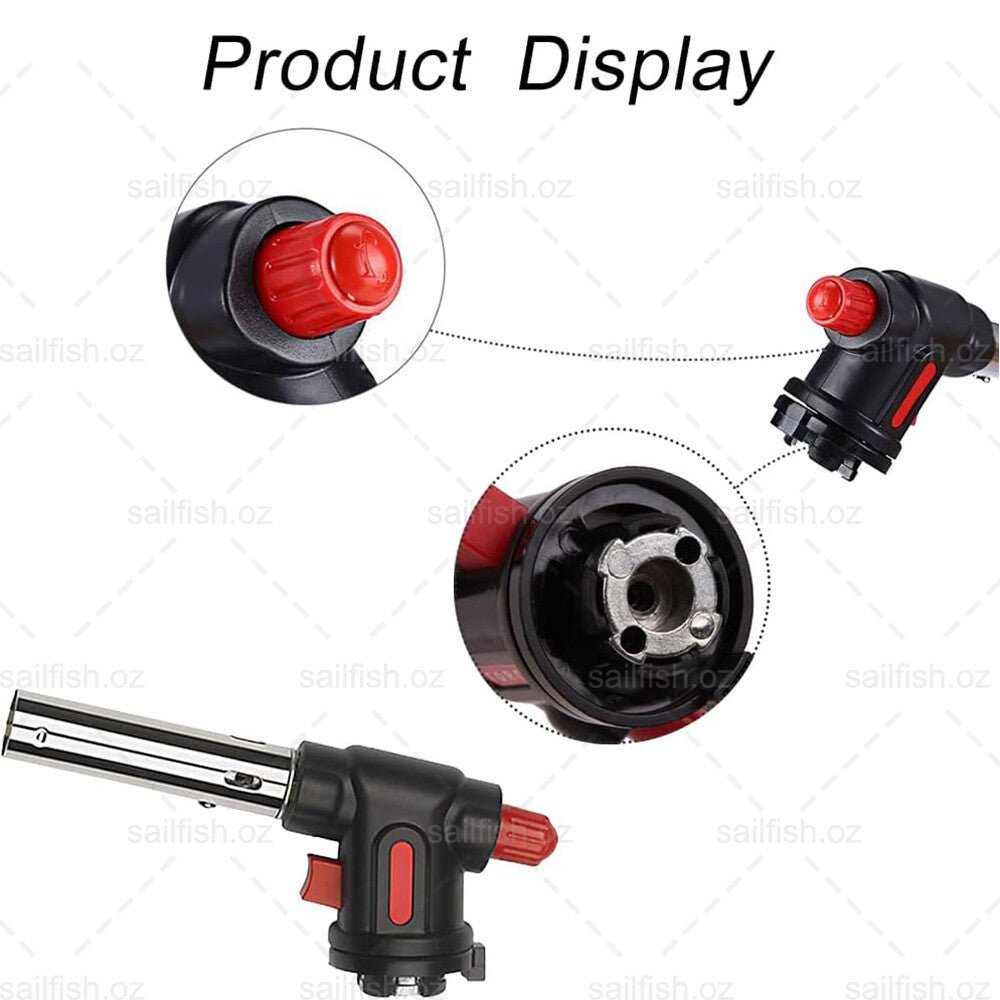 Butane Gas Torch Blow Lighter Flame Gun Burner Torch Welding BBQ Kitchen Baking - Direct On Sale
