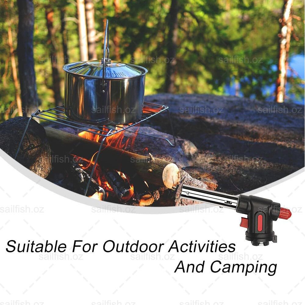 Butane Gas Torch Blow Lighter Flame Gun Burner Torch Welding BBQ Kitchen Baking - Direct On Sale
