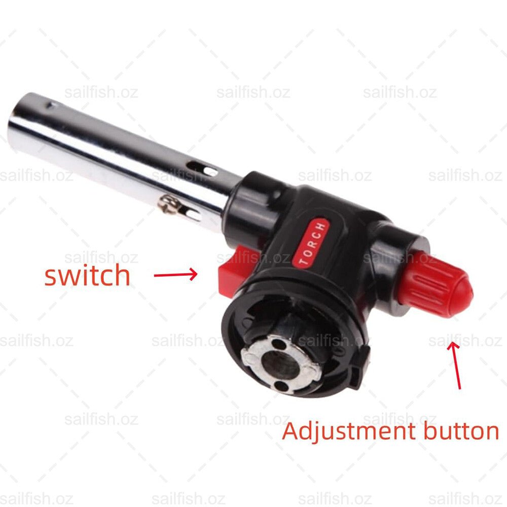 Butane Gas Torch Blow Lighter Flame Gun Burner Torch Welding BBQ Kitchen Baking - Direct On Sale
