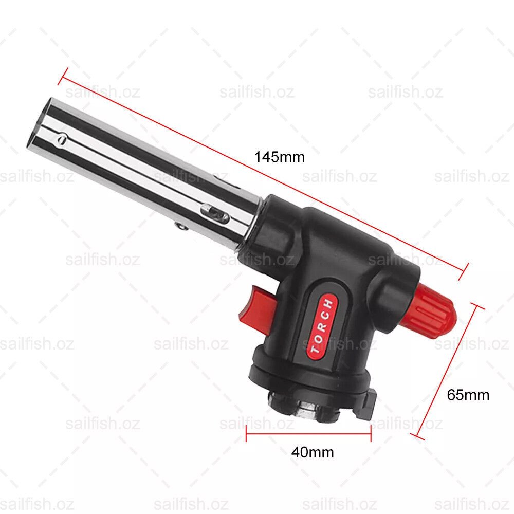 Butane Gas Torch Blow Lighter Flame Gun Burner Torch Welding BBQ Kitchen Baking - Direct On Sale