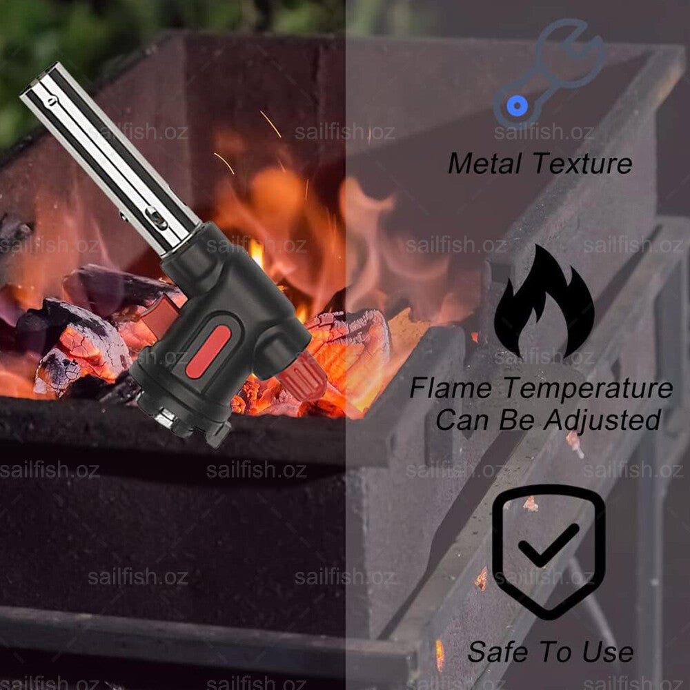 Butane Gas Torch Blow Lighter Flame Gun Burner Torch Welding BBQ Kitchen Baking - Direct On Sale