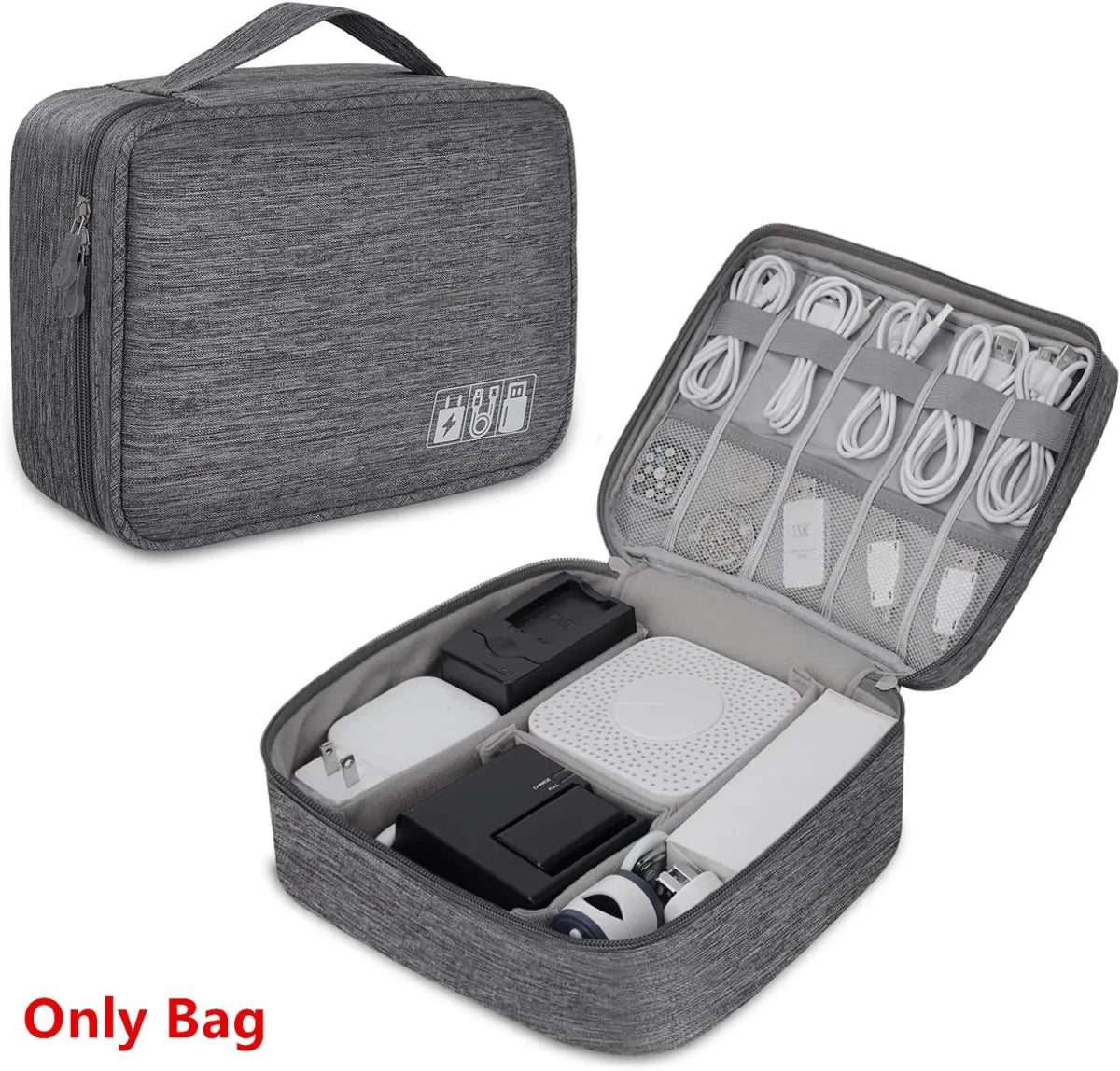 Cable Storage Bag Waterproof Digital Electronic Organiser Portable USB Data Line Charger Plug Storage Bag Travel Cable Organizer - Direct On Sale