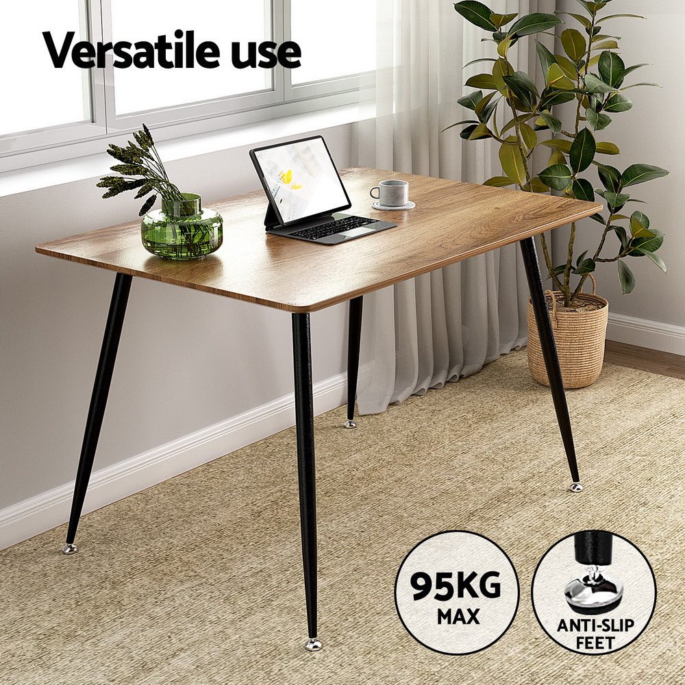 Caleb Dining Table and 4 Chairs Set Simple, Stylish, and Durable - Grey Velvet - Direct On Sale