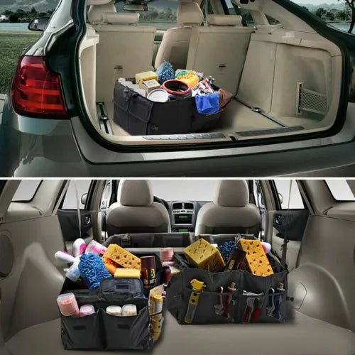 Car Boot Organiser Partition Collapsible Storage Box Trunk Bag Tool Multipurpose - Direct On Sale
