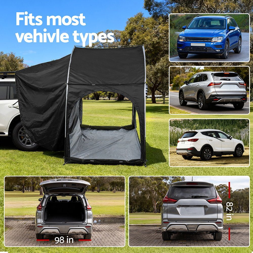Car Camping Tent – Water - Resistant, UV - Protected, Rear Vehicle Awning Shelter - Direct On Sale
