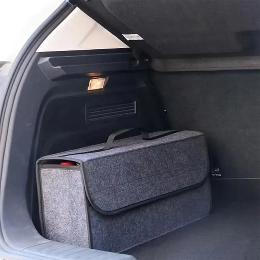 Car Trunk Storage Organiser – Dark Gray, Thickened & Foldable - Direct On Sale