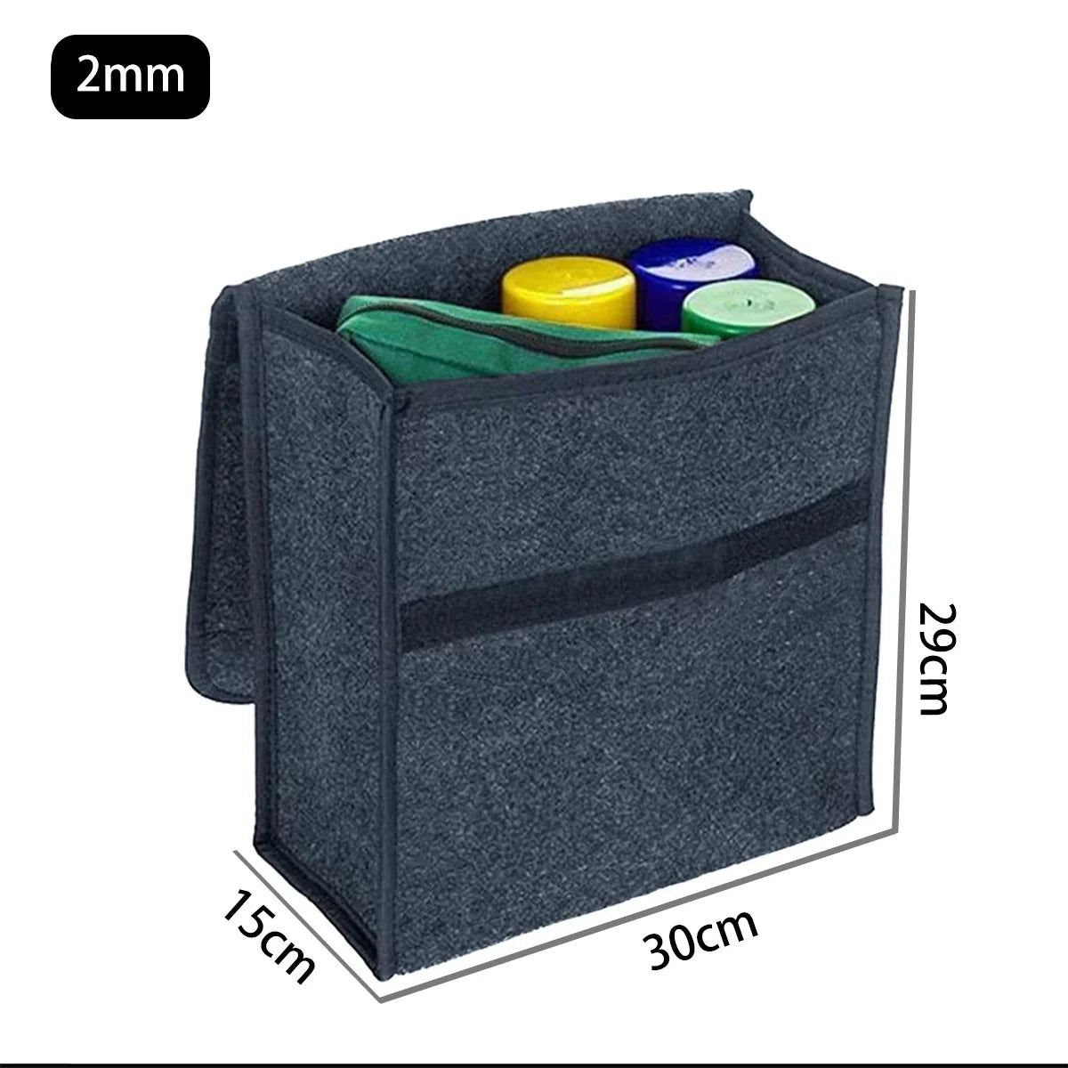 Car Trunk Storage Organiser – Dark Gray, Thickened & Foldable - Direct On Sale