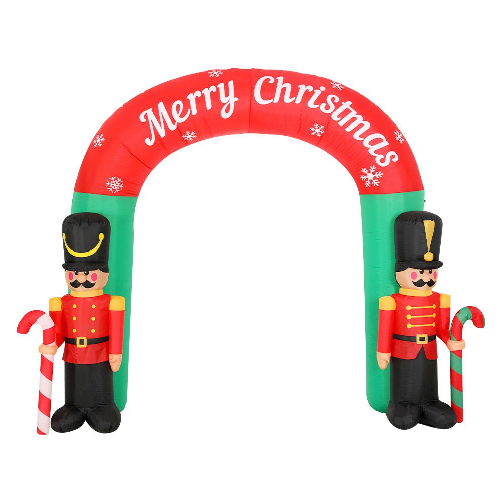 Christmas Inflatable Archwary Nutcracker 3M Illuminated Decorations - Direct On Sale