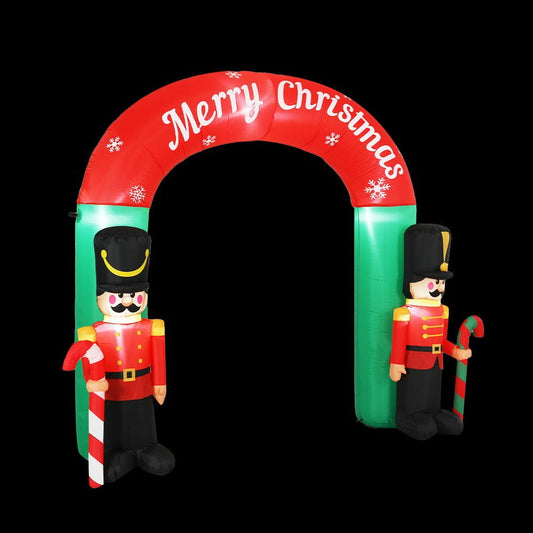 Christmas Inflatable Archwary Nutcracker 3M Illuminated Decorations - Direct On Sale