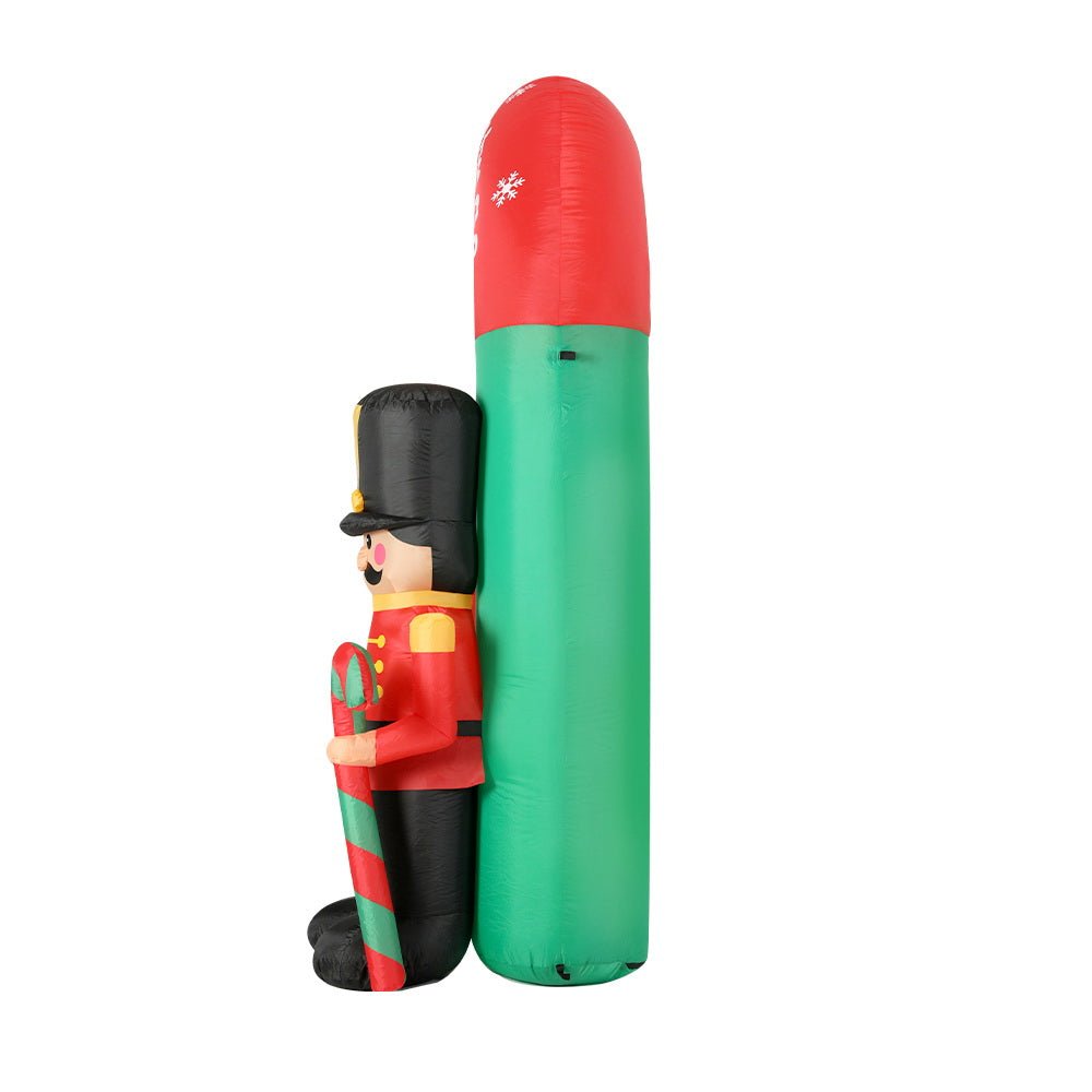 Christmas Inflatable Archwary Nutcracker 3M Illuminated Decorations - Direct On Sale