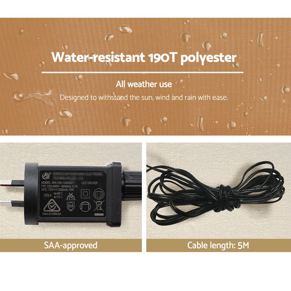 Christmas Inflatable Gingerbread Man 2.4M Illuminated Decorations - Direct On Sale