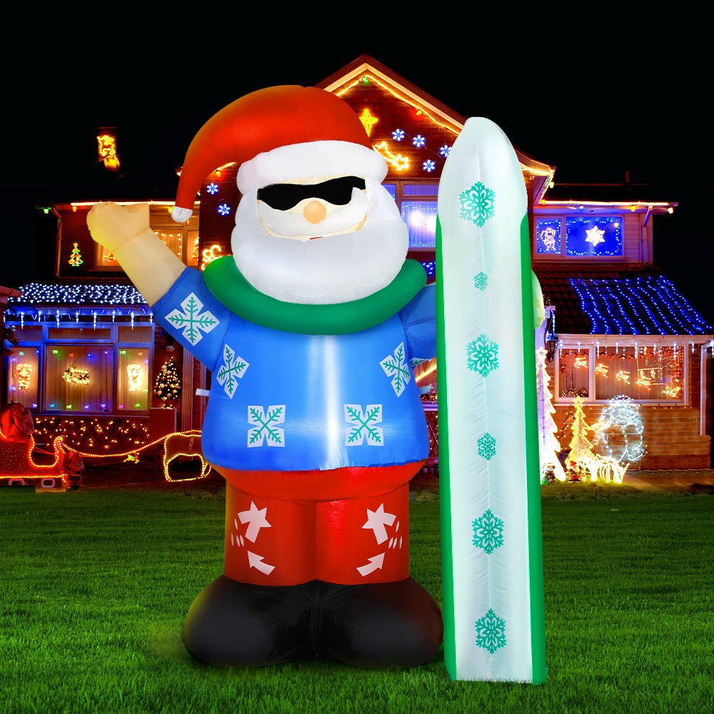 Christmas Inflatable Santa 1.6M Illuminated Decorations - Direct On Sale